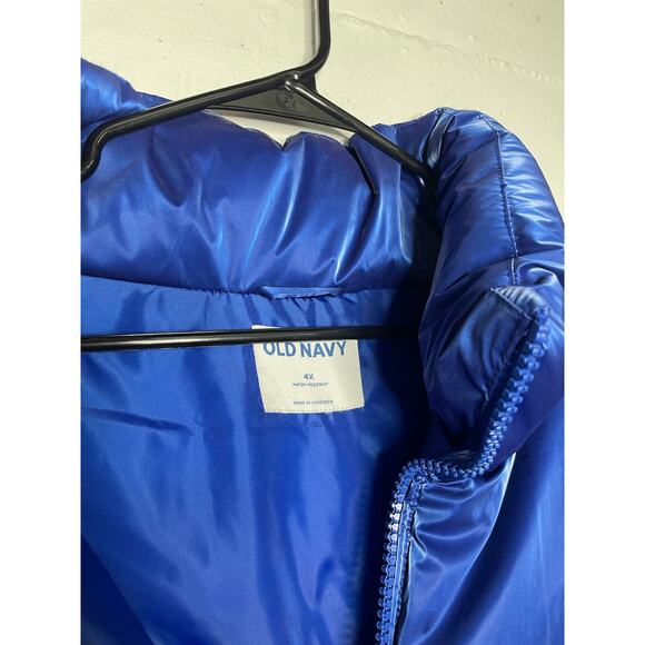 NEW Old Navy 4X Blue Puffer Vest Metallic - Picture 2 of 6